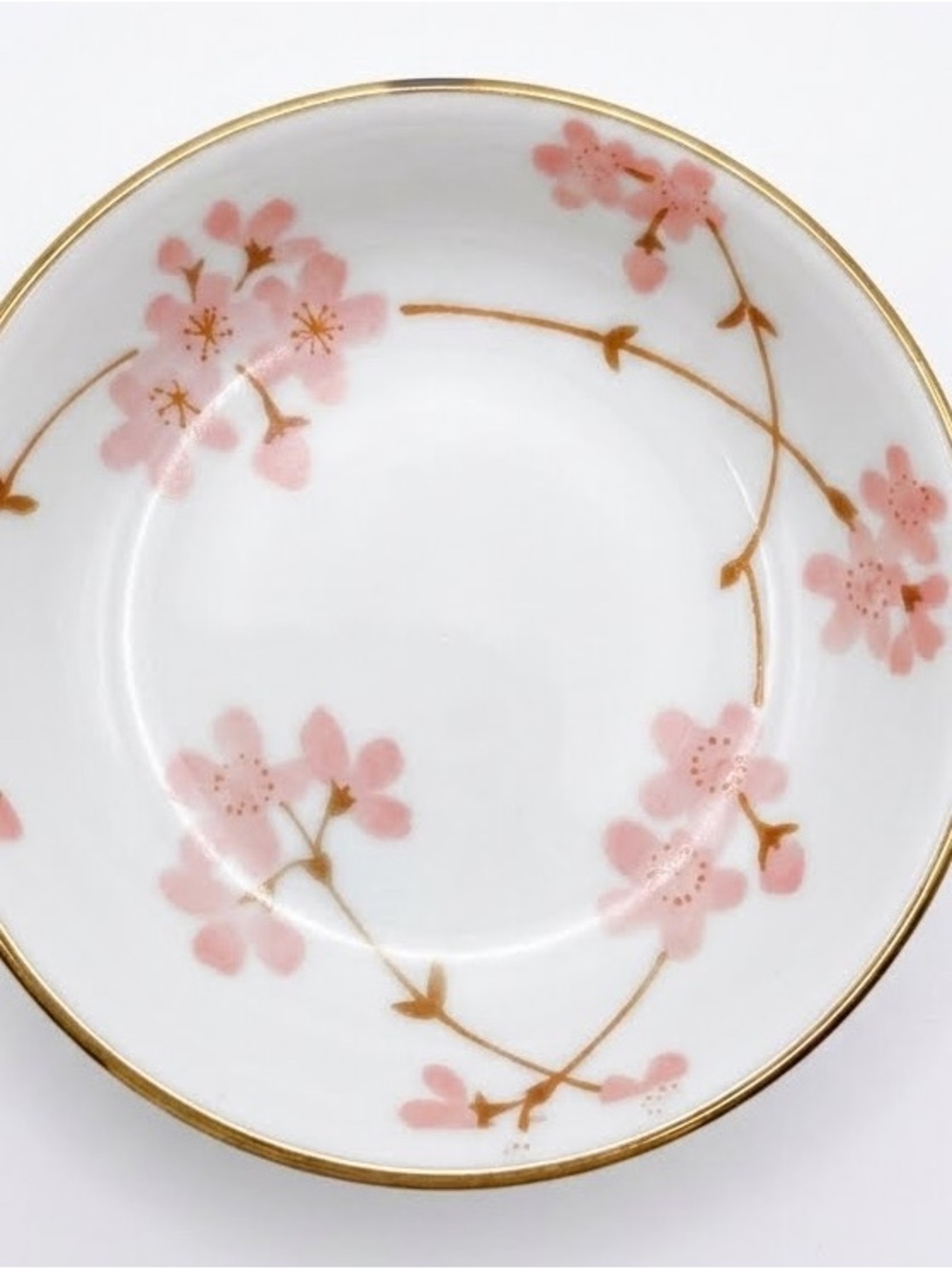 Hand‑Painted Ceramic Floral Trinket Dish – Small 3.75” Decor Bowl